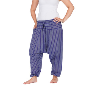 Aladinhose gestreift blau XL