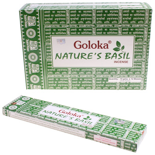 Goloka Incense Natures Basil 15g