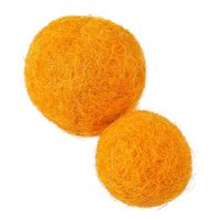 Filzkugeln zum Basteln orange  2 cm