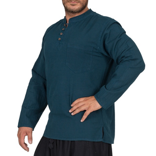 Kurtha mit vier Knpfen Khadar petrol XXL