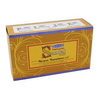 Satya Natural Incense - Rucherstbchen Sandal (Sandelholz) 15g