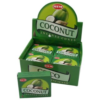 HEM Dhoop Cones Coconut (Kokusnuss) - 10 Rucherkegel